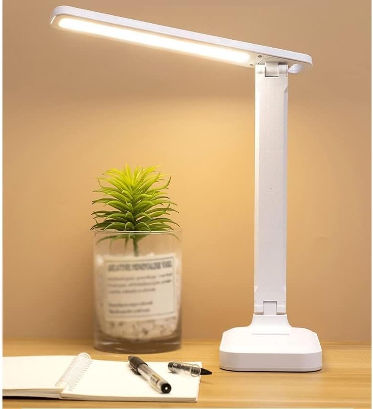 ZLXDP Desk LAMP Touch Touch Dimmable LED светилка Студентска студентска спална соба за читање USB ламба за полнење за полнење
