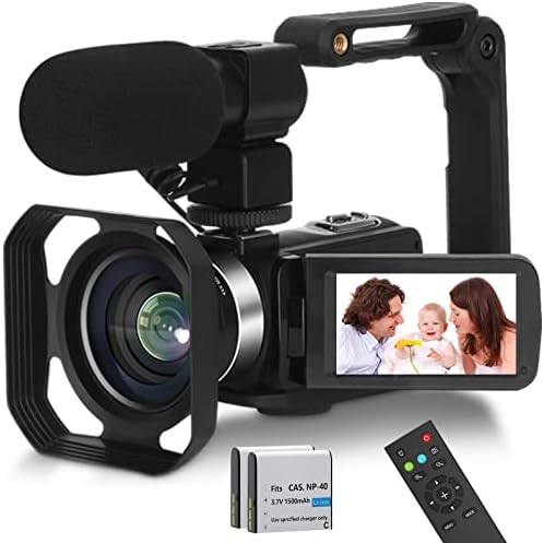 Видео Камера Vjianger 4k 24mp Камера За Влогирање За YouTube Со IR Ноќно Гледање, 18x Дигитална Камера За Зумирање Со Микрофон, 2.4