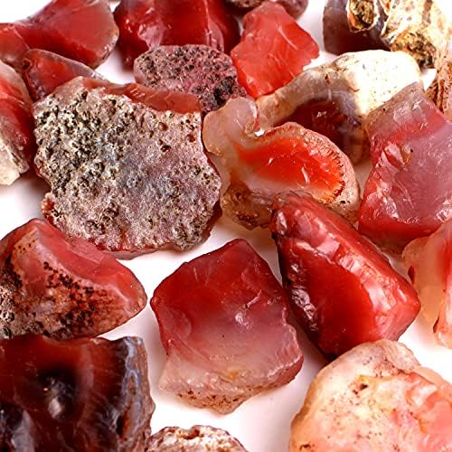 Binnanfang AC216 1PC 50-80g Природно африканско црвено кафеава агат половина нодул камен нечистотија скапоцени камења груби камења кристални минерали