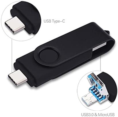 Vingvo USB Flash Disk, приклучете и играјте USB 3.0 тип Ц микро USB водоотпорен преносен U диск за компјутер