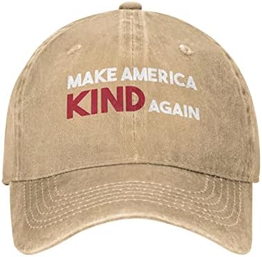 Направете Америка kindубезна повторно унисекс каубојска капа за бејзбол капачиња прилагодливи спортски голф тексас каскета капа црно
