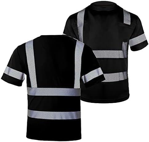 Fonirra hi vis безбедносна маица за мажи Класа 2 ANSI рефлектирана висока видливост кратки ракави за работа