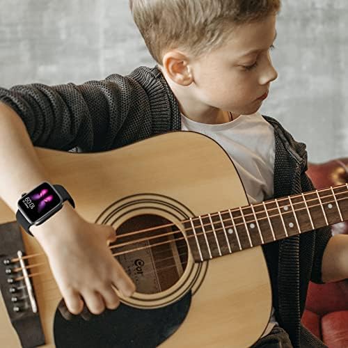 NewJourney for Kids Apple Watch Band, спортски водоотпорен силиконски каиш за момче, компатибилен со серијалот „Епл часовник“ 8/7/6/5/4/3/2/1/СЕ