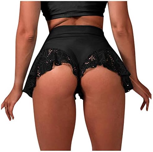 Секси мини високи половини танцувачки здолништа жени разгалени пол -танцки шорцеви топли панталони тесни шорцеви мрежни гаќички