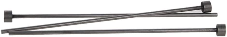 Heyiarbeit 2mm Dia Round Tipe Steel Streight Straight Ejector Pin Pink 100 mm долги сребрени сиви 10 парчиња