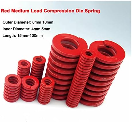 Изворите на компресија се погодни за повеќето поправка I 2 парчиња црвено средно оптоварување Спирално печат компресија умираат пролет