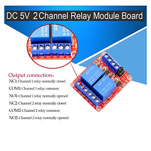 Релејски модул за реле 2В 3V модул за реле 5V модул 5V модул за реле со реле со оптоплер со високо/ниско ниво на активирање за релето