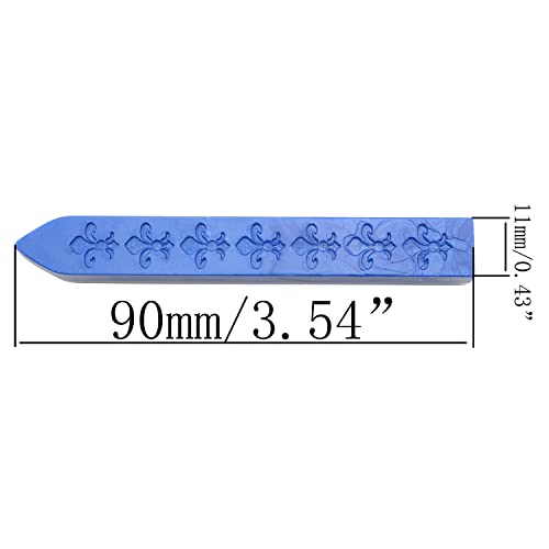 SJZBIN 8pcs Запечатување Восок Стапчиња Темно Сина, Азурно Сина, Светло Сина, Паун Сина Лак Восок Стап За Печат Восок Печат