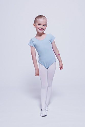 Танцмустер ® Девојки балетски леотар - Сали - кратки ракави изработени од мека и издржлива мешавина од памук