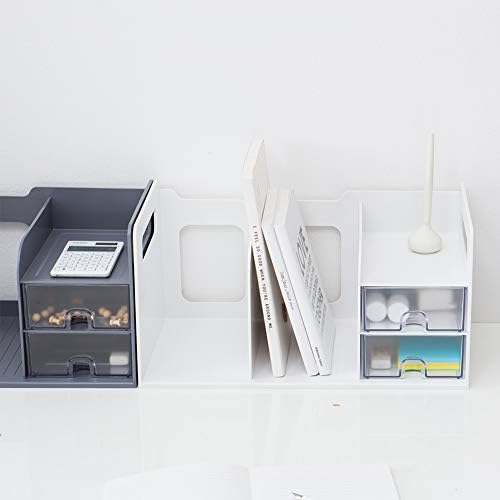 Litem. Bookrack со фиока, нане, Bookstand, Bookend, складирање на таблети, канцеларија, канцеларија, складирање, стилски, канцелариски