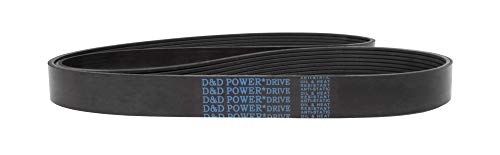 D&D PowerDrive 295K4 Poly V Belt, K Remt Iscection, должина од 30,25 , гума
