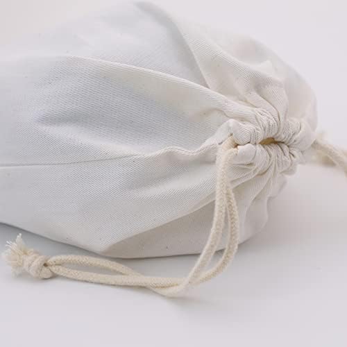 Гуа платно торби памук пакет од 9 големина на мешавина со торбички торбички торбички за домашни материјали за домашни материјали