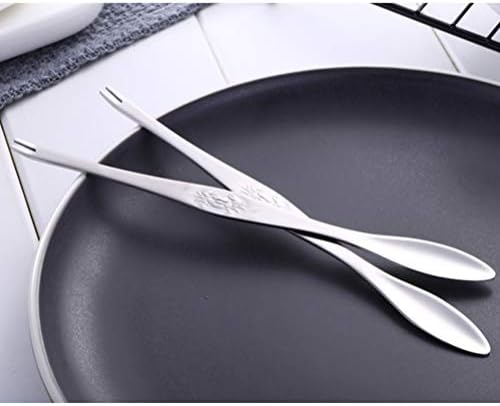 Crab Forks Постави крекери за јастог: 6 парчиња Ustainable Seafood Forks- Брза алатка за крекер за јастог- 304 алатки за избирање на рак