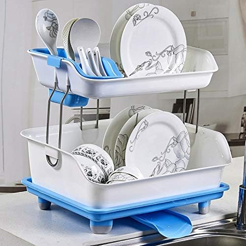 PDGJG Мултифункционални лавици за дренажа за садови за кујнски прибор за кујнски садови за јадење, стакло за складирање на јадење