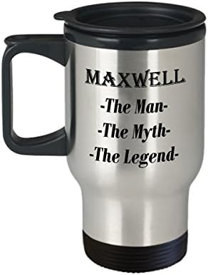 Максвел-Човекот Митот Легендата Прекрасно Кафе Кригла Подарок - 14оз Патување Кригла