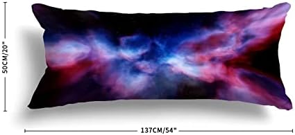 Utf4c starsвезди Небула за тело перница за тело памук 20 x 54 возрасни меки со патент перница машина што се мие со долга перница