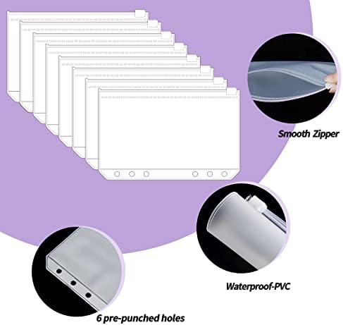 А6 Врзивно Средство-37 ПАРЧИЊА Организатор За Заштеда На Пари,Пликови За Готовина за Буџетирање, Врзивно Средство За Буџет Од Стп Кожа Со Пликови