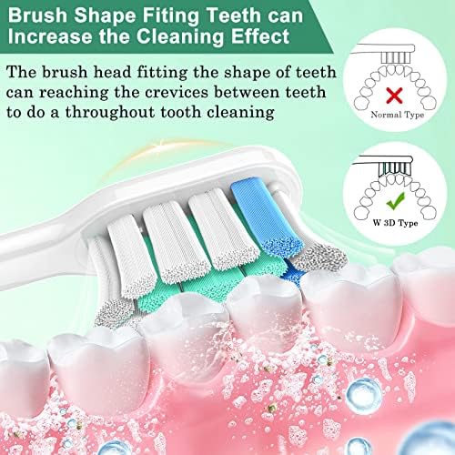 Глави за замена на четка за заби Firik компатибилни со електрична четка за заби на Philips Sonicare: 8 парчиња четки за четки за заби со хигиенски