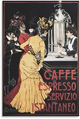Caffe Espresso Servizio istantaneo Vintage италијанско рекламирање платно печатење платно wallидни уметнички отпечатоци за wallидни украси за