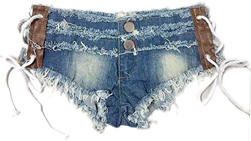 Naturemore Hot Mini Shorts Denim се протегаат отсечени од половината со низок пораст Секси микро фармерки топли панталони за жени девојки