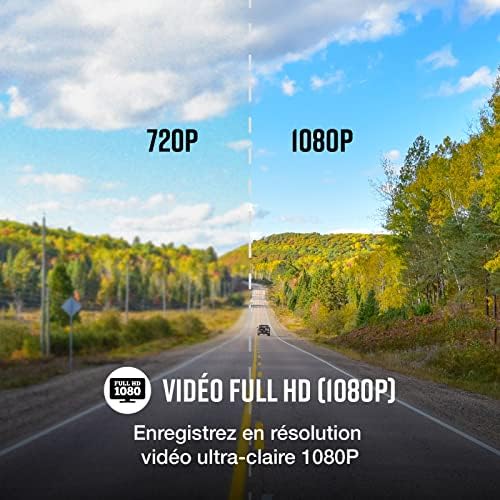Cobra Smart Dash Cam-Целосна HD 1080p Резолуција, Вграден WiFi &засилувач; GPS, 140 Степен Преглед &засилувач; Samsung EVO Изберете