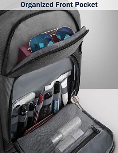 Голем ранец за патувања, ранец од 50L со 2 изолиран страничен џеб, ранец отпорен на вода лаптоп вклопува 17 -инчен компјутер, деловна работа