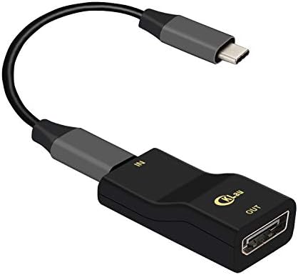 CKLAU 4KX2K@60Hz USB C за да се прикаже адаптер, USB-C во DP конверторот со кабел компатибилен Thunderbolt 3 за Cklau KVM Switch, Galaxy,
