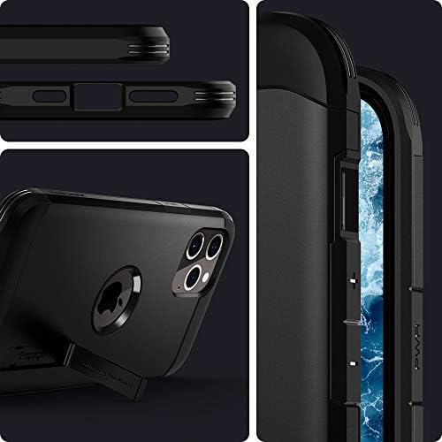 Спиген Цврст Оклоп [Технологија За Екстремна Заштита] Дизајниран За Iphone 12 Pro Max Случај-Црно