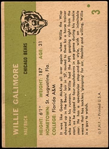 1961 Флер # 3 Вили Галимор Чикаго Мечки ВГ / ЕКС Мечки Флорида а&засилувач; М