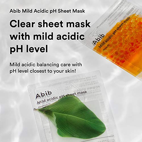 Абиб благ кисела маска за pH листови за срце