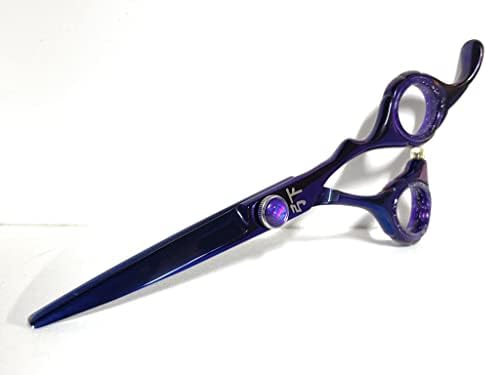 Фанатични Ножици За Сечење Коса-Виолетови Титаниумски Професионални Ножици За Коса-Ножици За Коса-Останува Остри Парчиња Како Путер-Овие Ножици