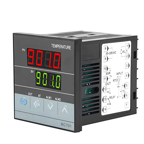 Контролер за контролор на термостат за влажност на PID, контролер на температура на термостат -199 до 1300 ° C PID дигитален термостал