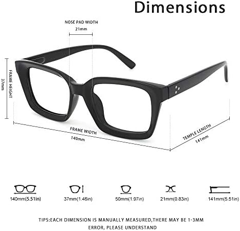 Isисоо преголеми очила за читање за жени 1,25, стилски читатели на дизајнери голема рамка со пролетна шарка, 1,25 црна