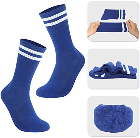Фондација женски атлетски екипи чорапи 6 пакувања, трчање чорапи со перничиња со атмосфера со поддршка за лак