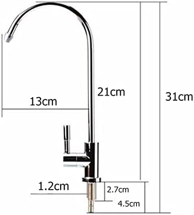 Koaius кујна 1/4 инчи RO RO Filter Filter Faucet Обратна осмоза систем мијалник Tap J2Y Faucet