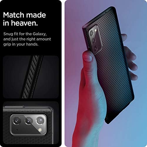 Спиген Течен Воздушен Оклоп Дизајниран За Samsung Galaxy Note 20 5g Случај-Мат Црна
