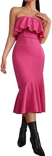 Миашуи симпатични фустани на плажа за жени женски светло луксузен вечерен фустан цевка врвна здолниште здолниште, случајно здолниште без ракави