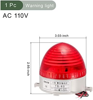 Светло за предупредување за Yokive, индустриска сигнална ламба со светло LED, аларм за итни случаи, одлично за фабрика, работилница,