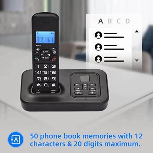 N/A Exprognable Phone Conmine System Machine 3 линии LCD дисплеј без раце без раце 16 јазици за канцеларија