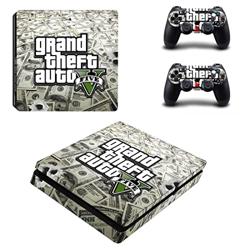 За PS5 Digital - Game Grand GTA Theft и Auto PS4 или PS5 налепница за кожа за PlayStation 4 или 5 конзола и контролори Декларална винил