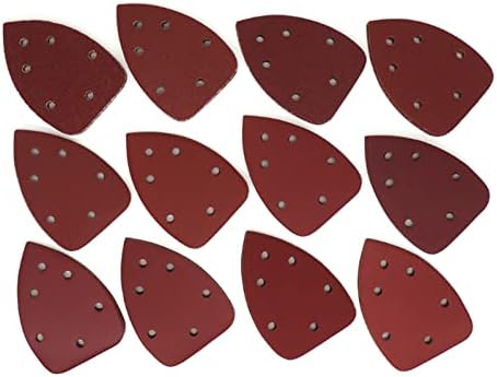 Wanshida Qiqi Shop 25 парчиња 14098mm 6hole Sharding листови триаголник детали за глувчето детали од шкурка кука и јамка за абразивно пескарење