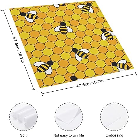 Мед пчели отпечатени еднократно вечера со салфетка совршена за свадби коктел Божиќни вечери салфетки забави Декоративни 6 компјутери