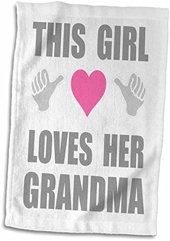 3drose Оваа девојка ја сака својата баба - забавна смешна декларација за семејна loveубов - крпи