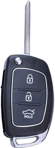 Влез за далечинска замена без клучеви 3 копчиња Поправка на флип паметен далечински клуч FOB Shell Case за 2013 2014 година Hyundai