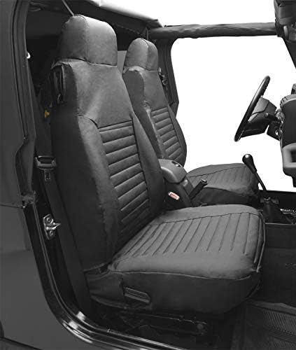 Bestop 2922704 TAN SEAT COVERS за предните седишта со високи грбови-Jeep 1980-1983 CJ5, 1976-1986 CJ7, 1987-1991 Wrangler