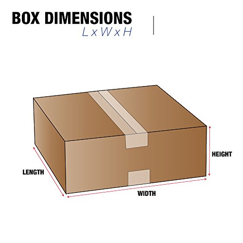 Логика на лента 12 x 12 x 4 брановидни картонски кутии, рамни 12 l x 12 w x 4 h, пакет од 25 | испорака, пакување, движење, кутија