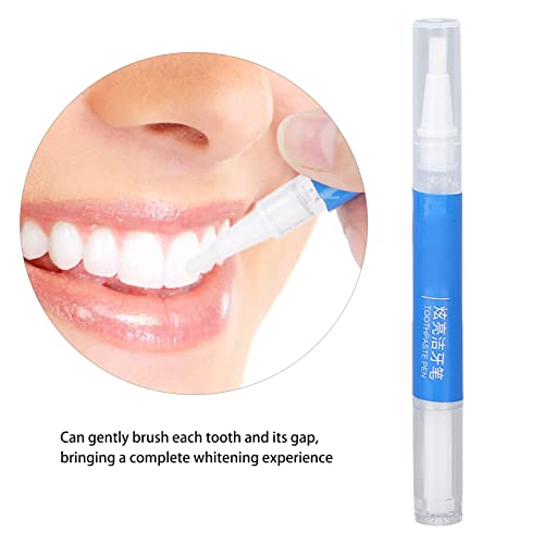 Пенка за белење на заби од 3 мл, преносни заби за чистење на заби рачни заби отстранувач на дамки за мажи - сина