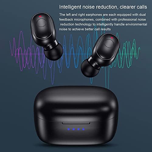 Пупки за безжични уши во kenkuo за мали уши, вграден микрофон, IPX5 водоотпорни ушни ушни уши, потопен премиум звук, врска со долги растојанија,