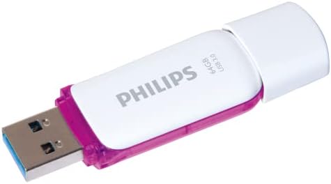Филипс со голема брзина 64 GB Flash Drive, Snow Edition USB 3.0 - бело/виолетова, 100MB/s