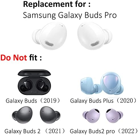 Замена на силиконски совети за ушите на ушите на ушите поставени за пупките на Samsung Galaxy Pro Слушалки се вклопуваат во совети